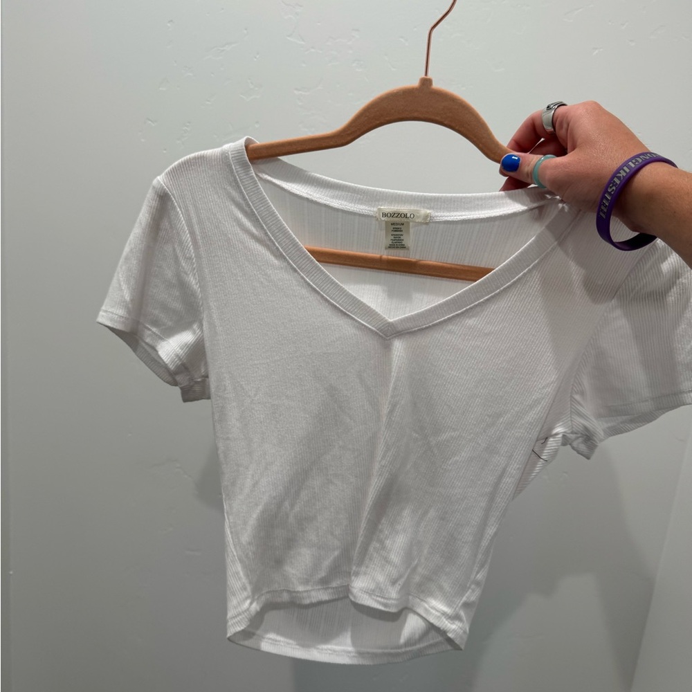 White, black, tan tee shirt bundle